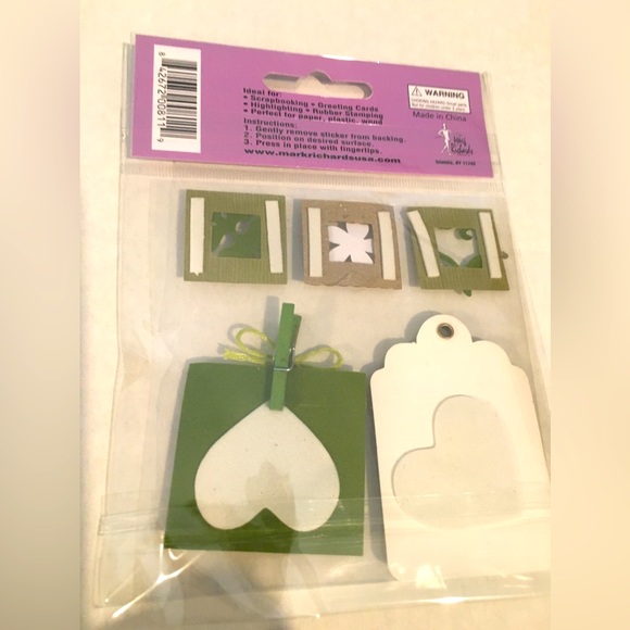 *3/$20* LOT OF 12 PK OF MARK RICHARDS SCRAPBOOKING & CARD  EMBELLISHMENTS. NEW. - Picture 3 of 3